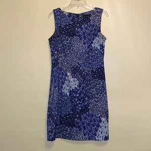 Connected Apparel Peacock Blue Dress